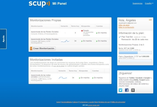 Scup herramienta monitorización